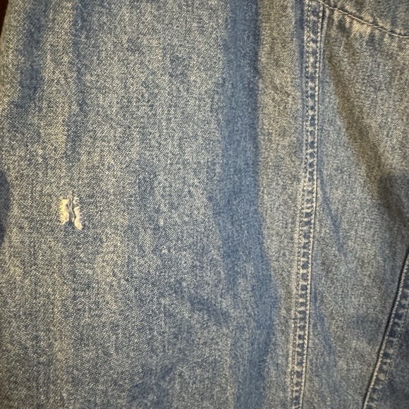 Republic Women's Sleeveless Denim Vest Embroidered Button Embellishments Size 26 - Picture 9 of 12